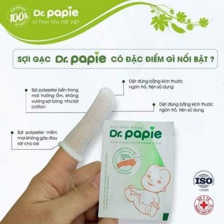 Gạc rơ lưỡi cho bé Dr.papie