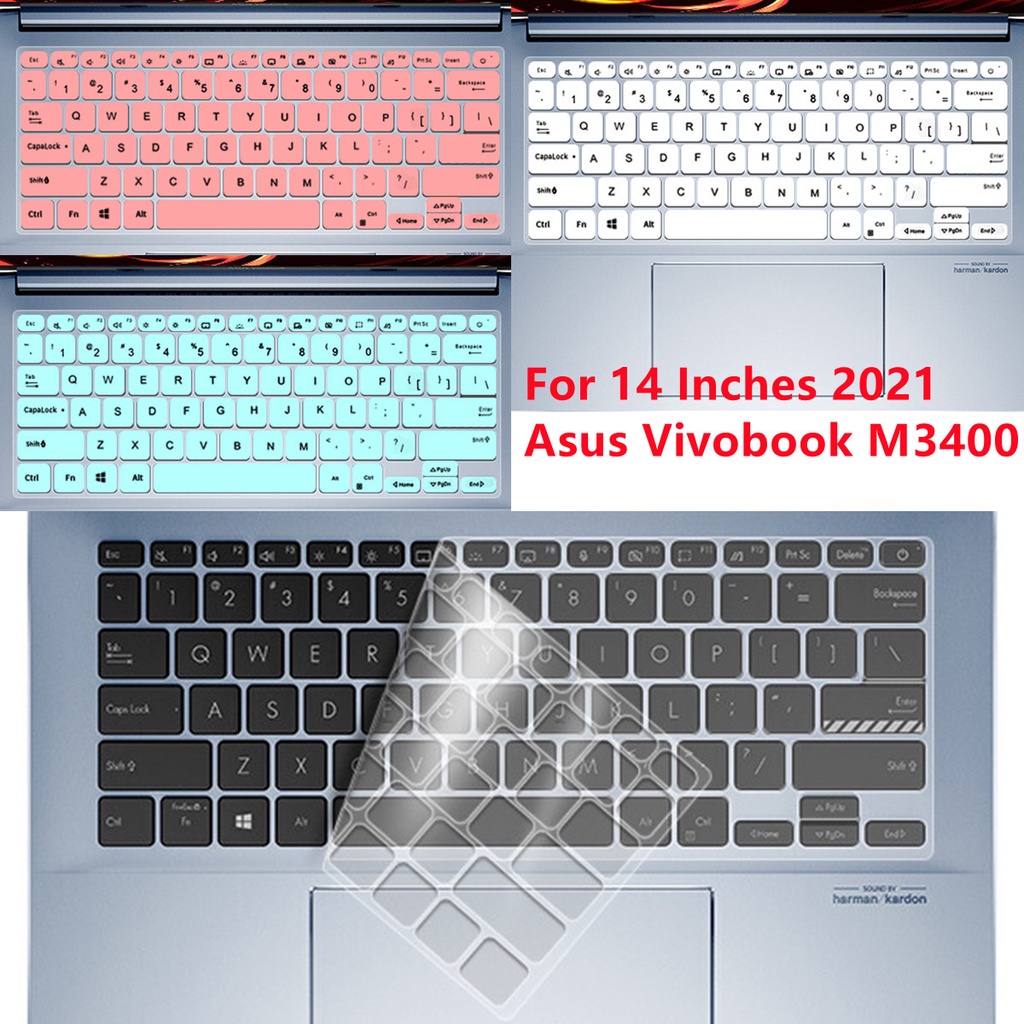 Miếng Dán Bảo Vệ Bàn Phím Bằng Silicon Mềm Siêu Mỏng Cho 14 Inches 2021 Asus Vivobook M3400 M3400q D3400q / Pro 14