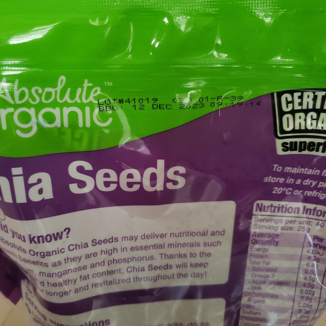 Hạt chia Úc Absolute Organic Gói 1000gr giúp giảm cân, cung cấp dinh dưỡng  (mẫu mới, date mới) Sutoshop | BigBuy360 - bigbuy360.vn