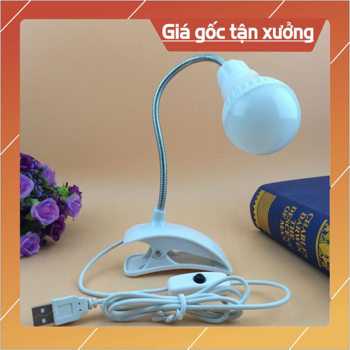 Đèn Ngủ 💗FREESHIP💗Đèn Led Kẹp Bàn Mini Tiết Kiệm Điện Cắm USB W00757 Đọc Sách Báo, Dây 1m2 - VIDEO THỰC TẾ