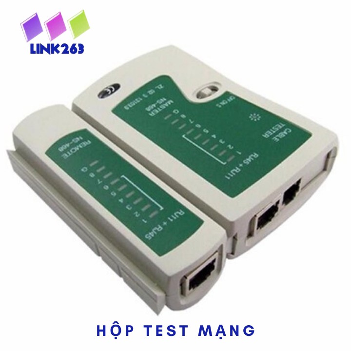 [Mã ICB1219 giảm 25% đơn 50K] HỘP TEST MẠNG RJ45 _ RJ 11 Tặng Kèm Pin 9v