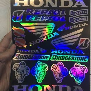 Tem dán honda 7 màu