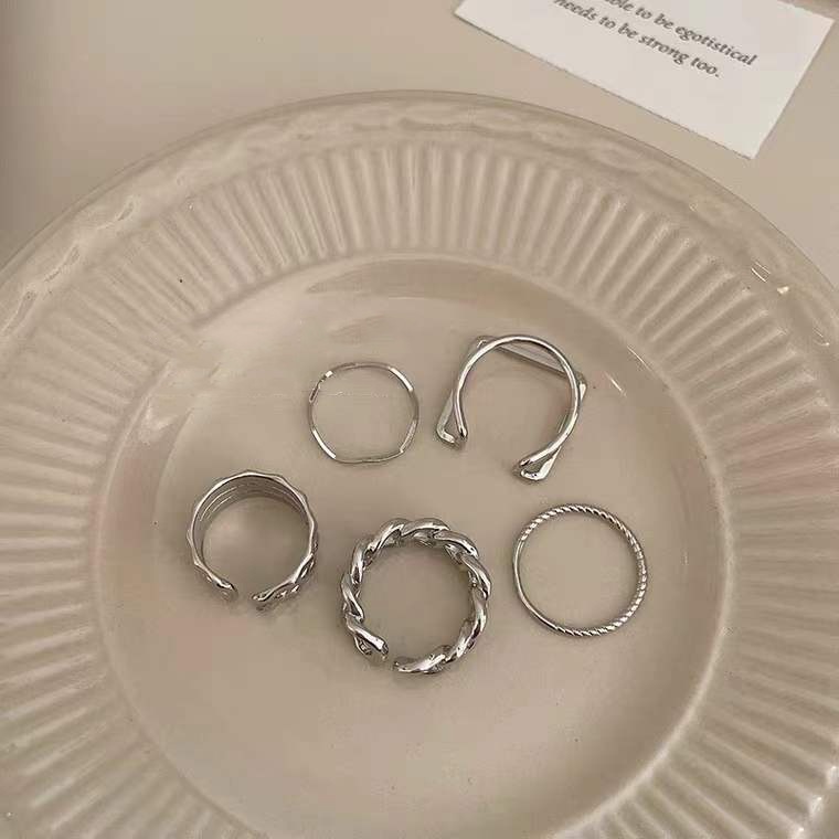 Set Nhẫn Đeo Ngón Tay Thời Trang Cá Tính Cho Nữ