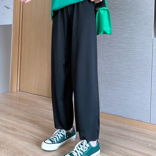 Quần ZHELIHANGFEI thiết kế ống rộng lưng cao dáng ôm thời trang mùa hè cho nữ