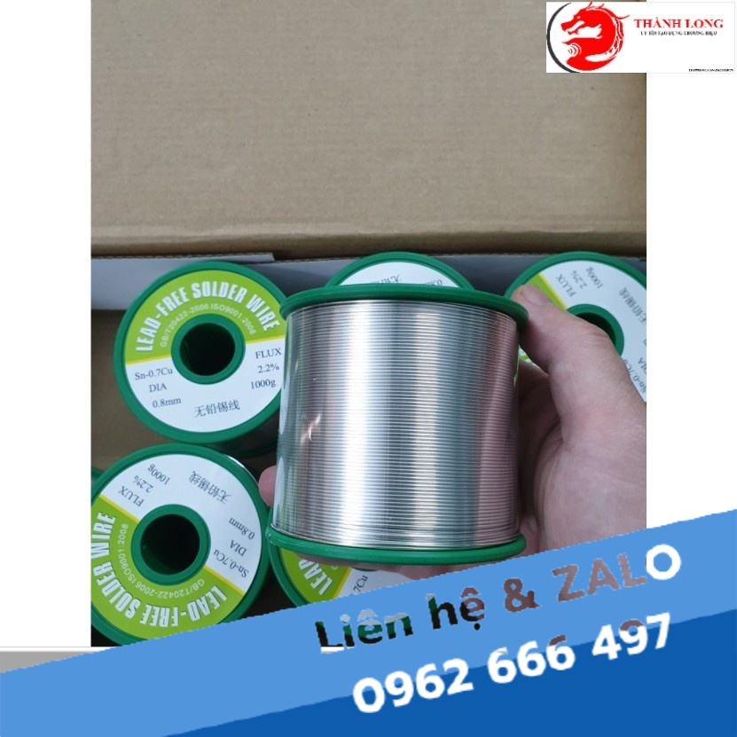 Thiếc hàn cuộn,thiếc hàn dây LEAD-FREE SOLDER WIRE (hàng chính hãng) 1MM 1000G