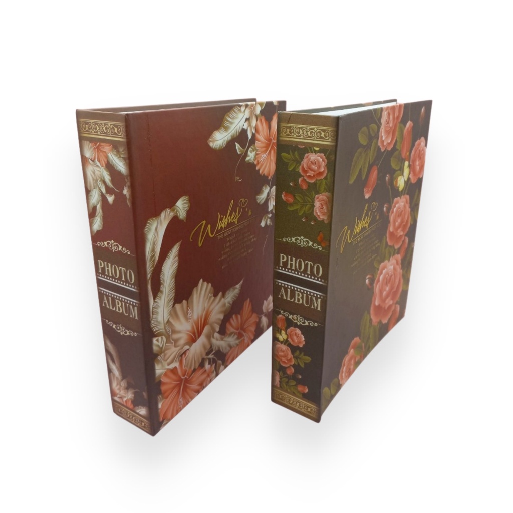 Album ảnh 15x21 đựng 100 tấm bìa giấy cứng hình hoa, gấu bông du lịch đựng ảnh gia đình quà tặng ý nghĩa Tú Vy Studio
