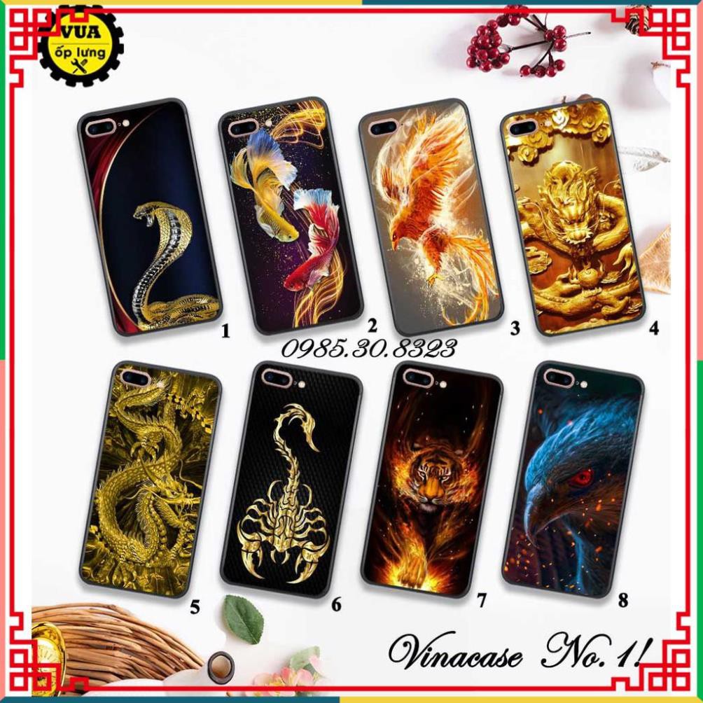 Ốp lưng Iphone - Ốp lưng Iphone 7 Plus / 8 Plus in 3D hình rồng sáng bóng cực đẹp, quyền uy