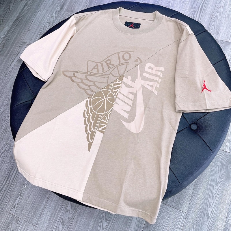 Áo Tee Travis Scott Cactus Jack x Jordan T-Shirt Khaki/Desert, áo thun Travis Scott Jordan 6