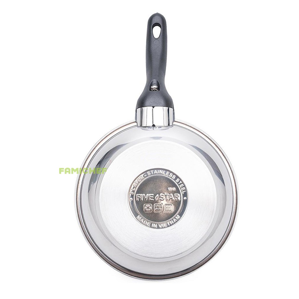 Chảo inox chống dính 3 đáy FiveStar FSC16001 16cm