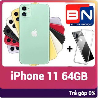 Điện thoại Apple iPhone 11 bản 64GB + ốp lưng bảo vệ - Hàng mới 100% chưa kích hoạt