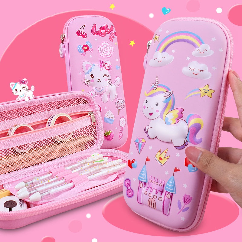 Hộp Bút EVA 2022 Hình Kỳ Lân 3D Đa Năng Cho Bé