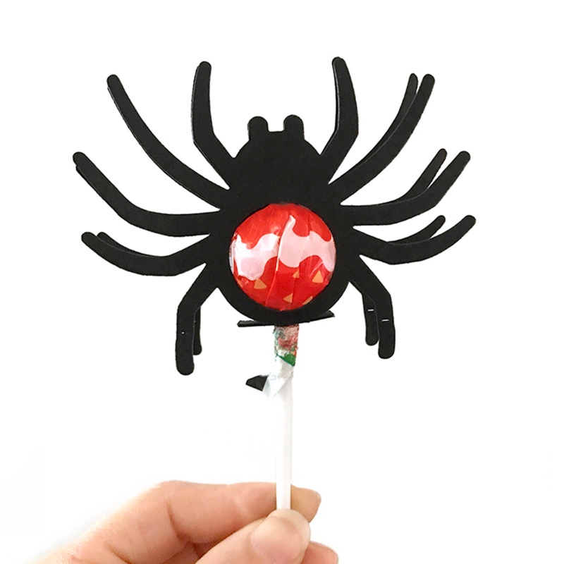 Aoto Khuôn Cắt Giấy Thủ Công Hình Nhện / Kẹo Mút Trang Trí Halloween Cho Người Lớn