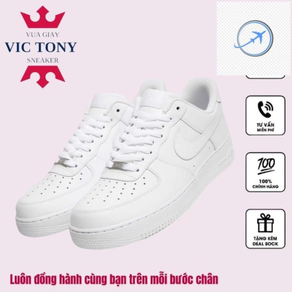 Giày Nike Air Force 1 AF1 Trắng - Giày Sneaker Nam Nữ Thể Thao Cổ Thấp Cao Cấp Full box + Bill 👍 ' -ju2 ! &