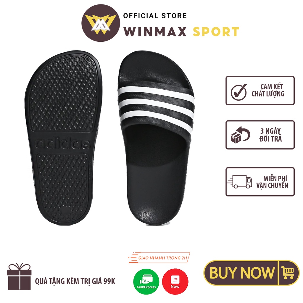 Dép Nam Nữ Unisex Đúc Khuyên Khối Siêu Nhẹ Dép Unisex Quai Ngang Phối Họa Tiết 3 Sọc, Đồ Thể Thao Cao Cấp WinMax