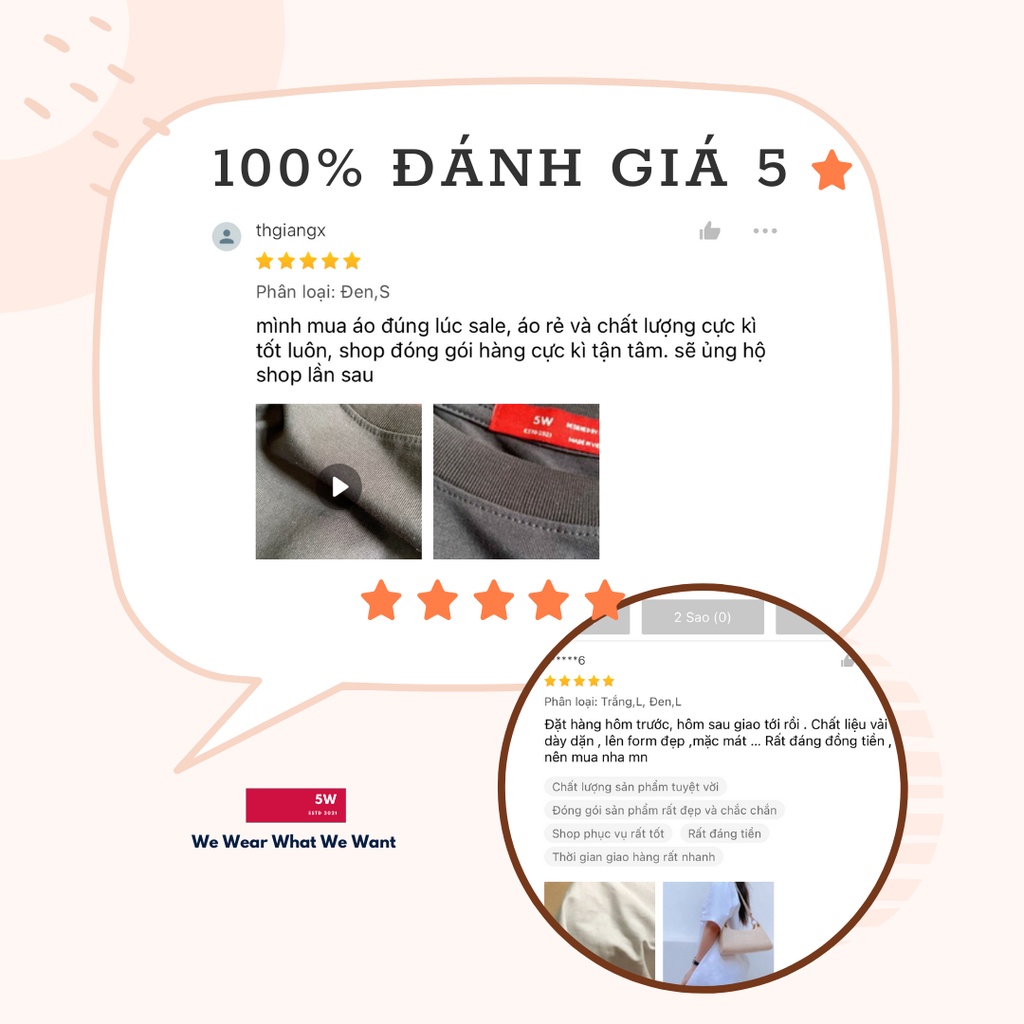 Áo thun unisex bigsize tay lỡ chất liệu cotton form trơn đen trắng nhiều màu dành cho nam nữ basic tee 5W - AT01 | BigBuy360 - bigbuy360.vn