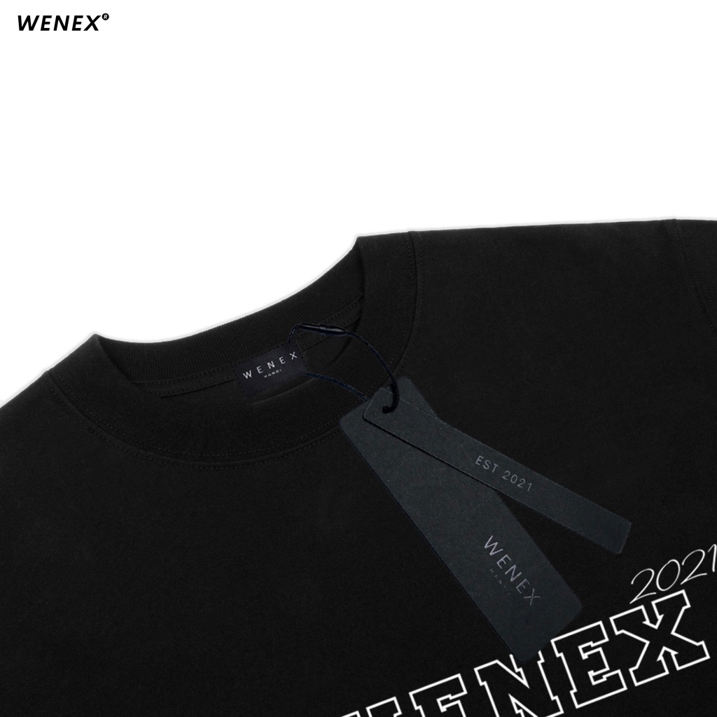 Áo Thun Tay Lỡ WENEX Phông Unisex Nam Nữ Cotton Oversize Form Rộng Local Brand Est 2021 Basic