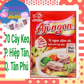 Hạt nêm vị heo Aji-ngon gói 400g - Hạt nêm Aji-ngon xương, thịt heo bịch 400gr