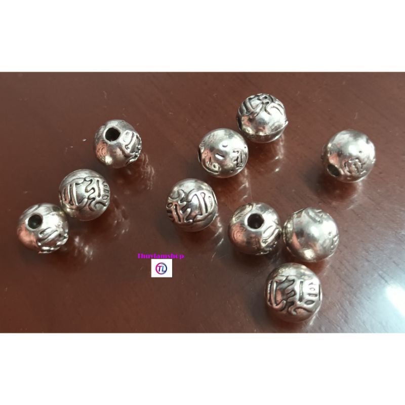 Charm bi 8li khắc chú Ommani nhà phật bình an may mắn