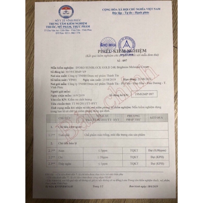 Kem Chống Nắng Vật Lý DORO 10ml - Màu trắng