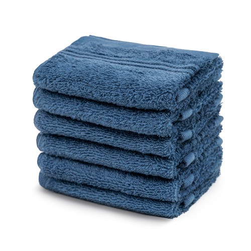 Khăn lau cotton - Bộ 6 chiếc - Khăn tay phòng tắm - Khăn tay cho phòng tập thể dục, thẩm mỹ viện, Spa - Mềm, nhẹ