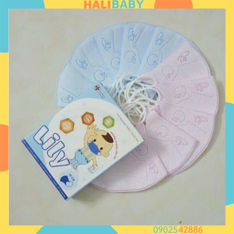 Khẩu trang y tế Lily cho bé hộp 10 cái như hình kháng khuẩn KT03 | BigBuy360 - bigbuy360.vn