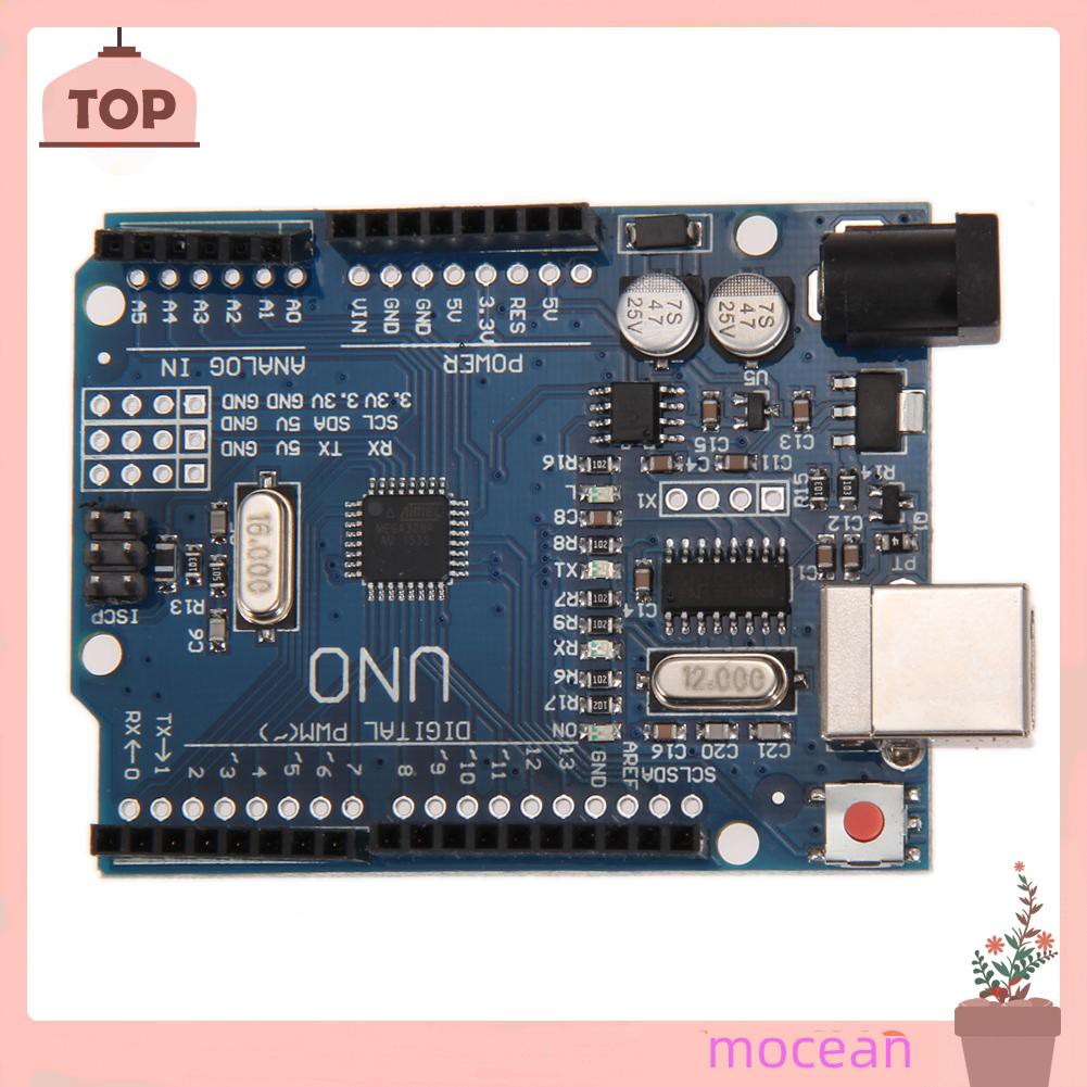 Bo Mạch Arduino Atmega328P Ch340G Uno R3 + Cáp Usb + Hộp Acrylic
