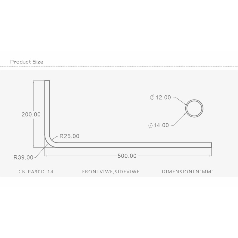 ống acrylic tản nhiệt nước máy tính custom Bykski CB-PA90D-14