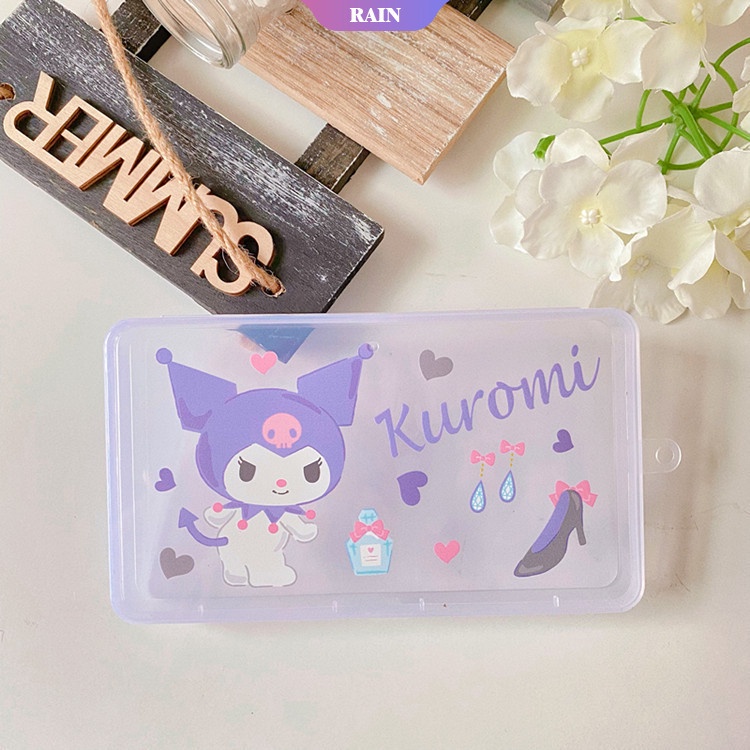 SANRIO 1 Hộp Đựng Khẩu Trang Họa Tiết Hoạt Hình Marvel Nhỏ Gọn Tiện Dụng