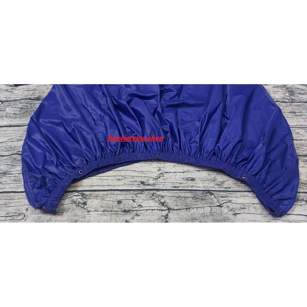 Áo trùm vệ sinh máy lạnh kích thước 1.7m đuôi 2.5m màu xanh bích - vải chống thấm - kdxanhbich