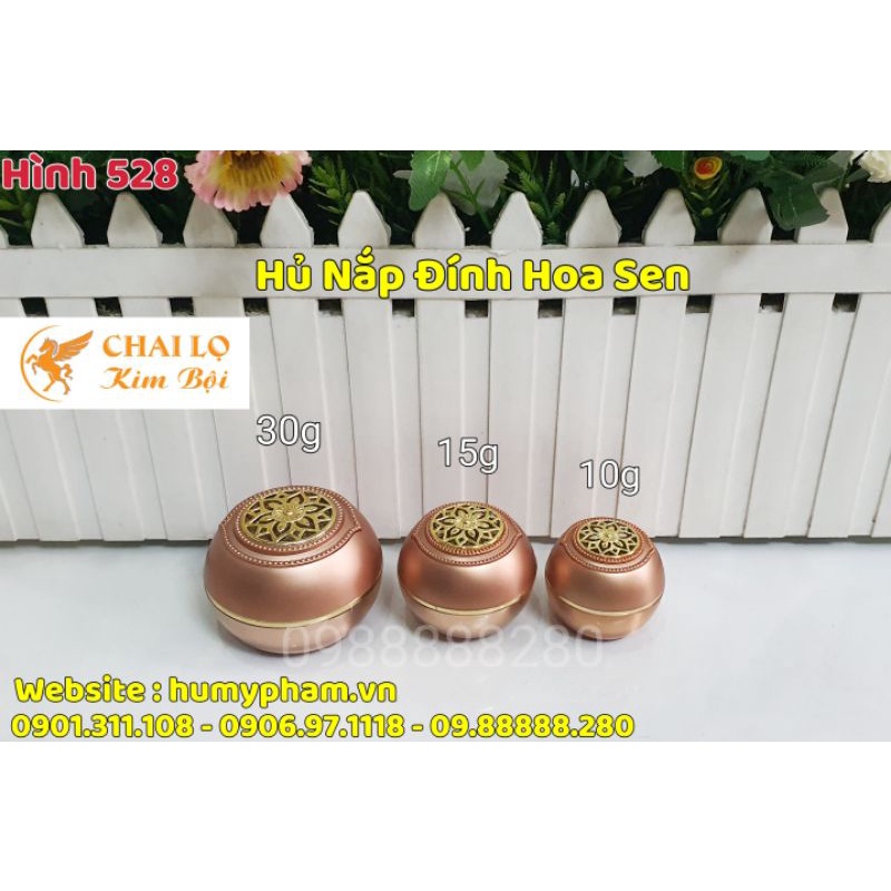 HỦ ĐỰNG KEM FACE - Nắp hoa sen 10g - 15g - 30g
