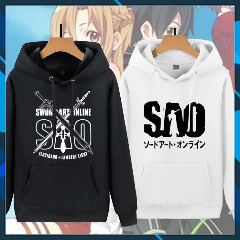 (SALE 50%) Áo Hoodie Nỉ Ấm Anime Sword Art Online Nam Nữ
