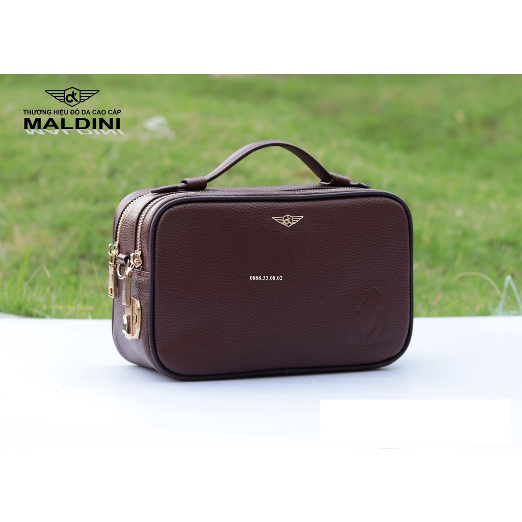 Túi cầm tay Golf Maldini Mẫu Mới - da thật 100% - - Có Khóa Số