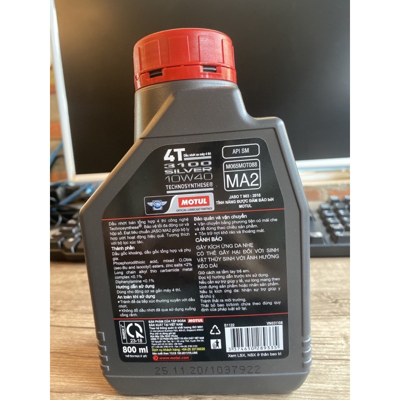 Nhớt Motul 3100 Silver 0.8L