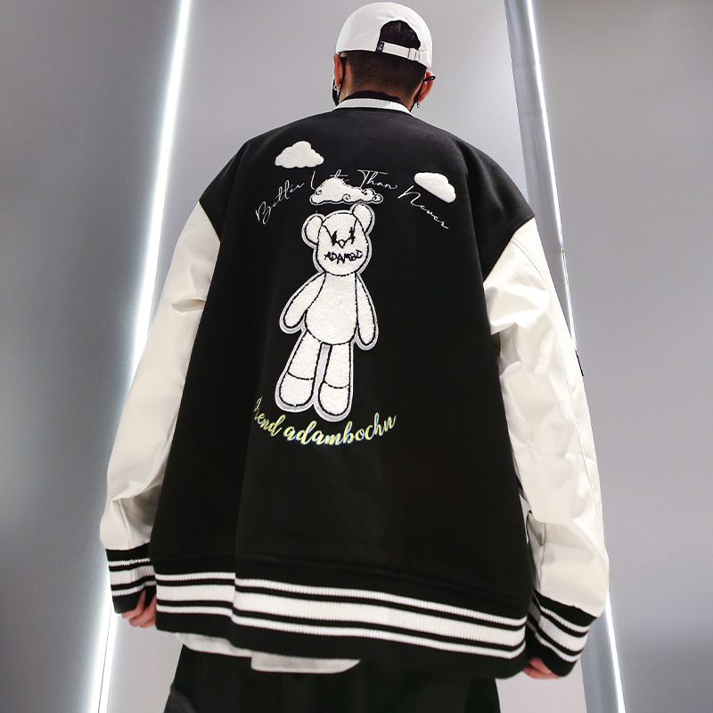 Áo khoác bomber in hình phong cách Hàn Quốc áo khoác bóng chày nam fashion bigsize áo khoác áo dài tay unisex áo khoác bóng chày