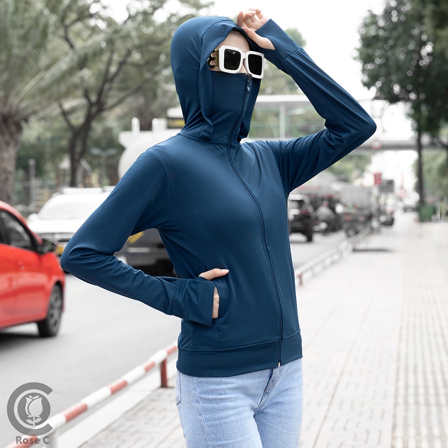 Áo chống nắng nữ, áo khoác chống tia UV cực tím, chống nắng, vải thông hơi, thoáng khí cực mát-AKH