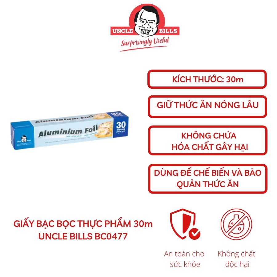 Giấy Bạc Bọc Thực Phẩm 30M Uncle Bills BC0477