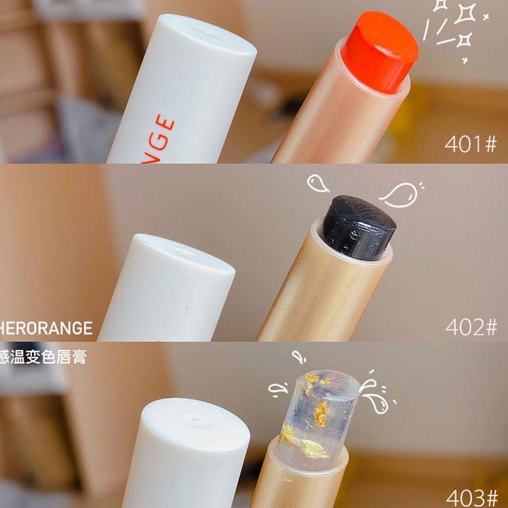 Son dưỡng HERORANGE đổi màu theo nhiệt độ vỏ cam Thermochromic Lipstick | BigBuy360 - bigbuy360.vn