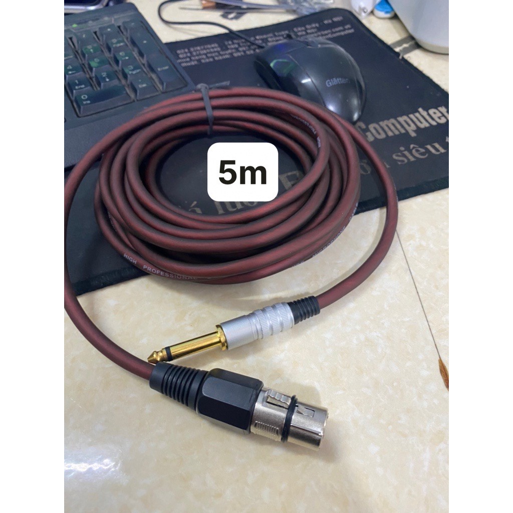 Dây mic cao cấp hát karaoke dài 4m, 5m, 6m, 7m