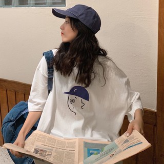 Áo thun cổ tròn tay lỡ unisex HOMIES in hình CAP