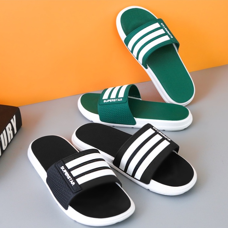 Dép quai ngang, dép đôi, unisex, bằng cao su dẻo đúc nguyên khối - êm chân, bền rẻ