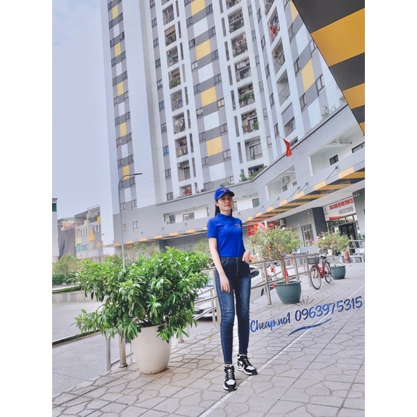 Áo thun đoàn poly co giãn 4 chiều, không xù, logo thêu đẹp.