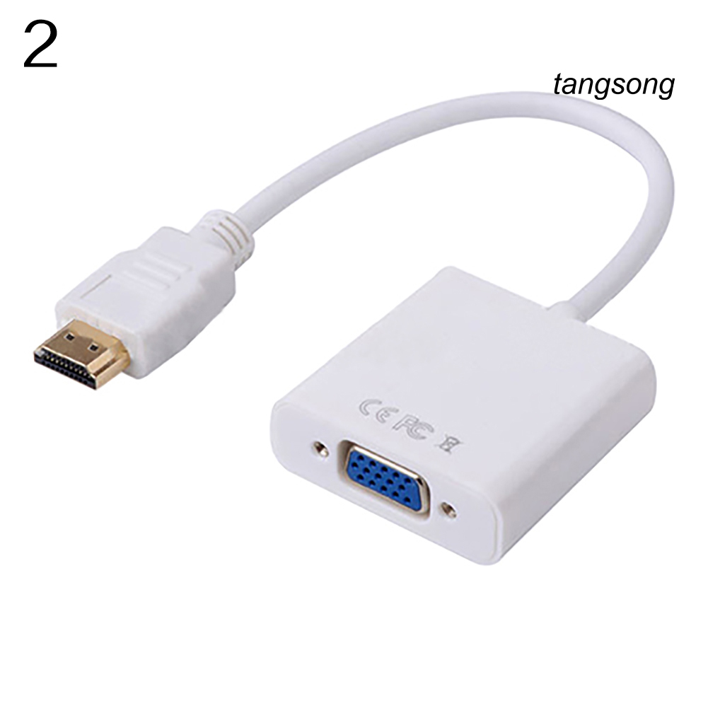 Cáp Chuyển Đổi Ts-1080P Hdmi-Compatible Male Sang Vga Female Cho Pc Laptop Hdtv