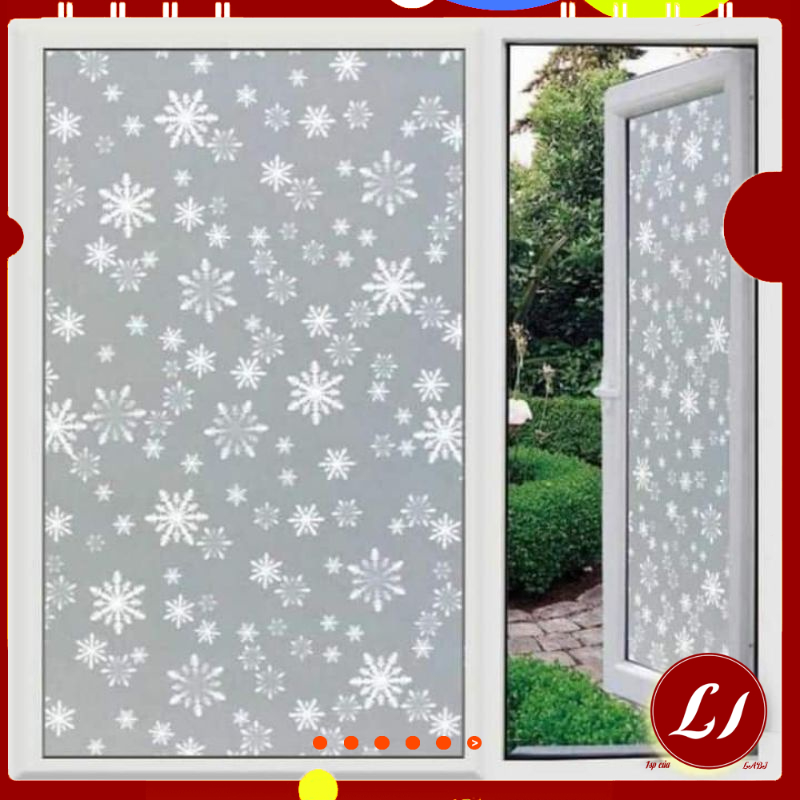 Cuộn 2.5m giấy Decal trắng dán MỜ KÍNH đa năng