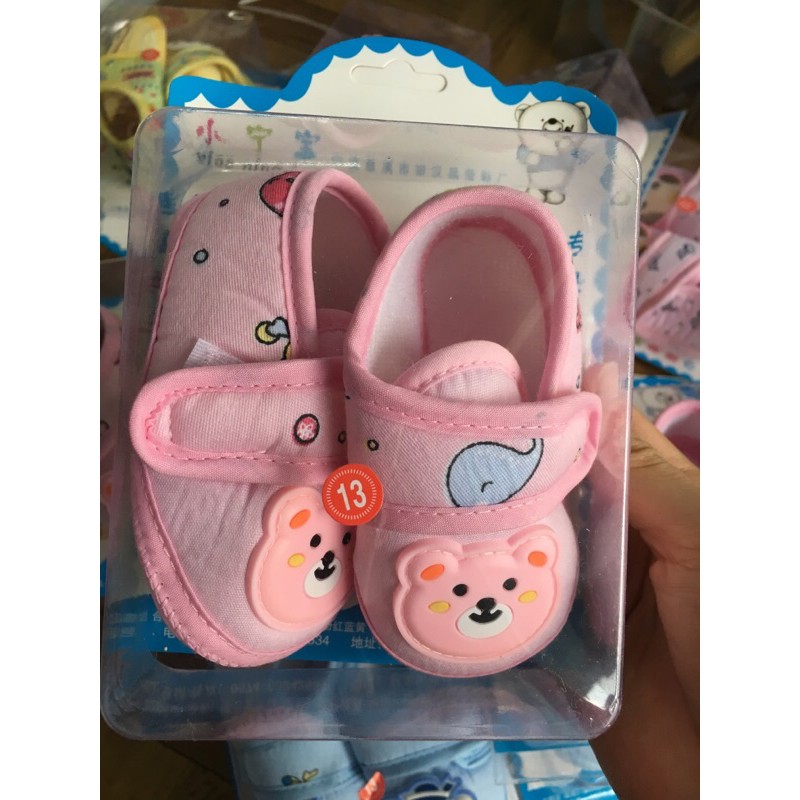 Giày tập đi cho bé trai/bé gái có quai dán