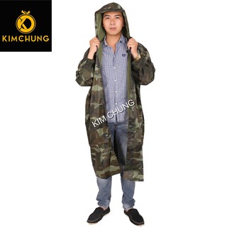 (SIZE LỚN 1m65 trở lên mặc vừa) Áo mưa có dây kéo và nút gài tiện dụng, vải dù cao cấp