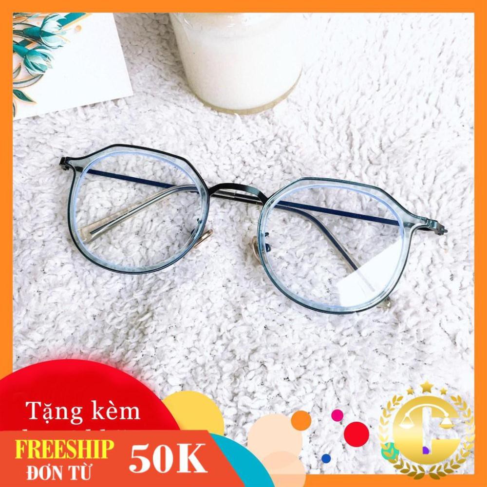 Gọng kính vuông 6122 -gọng kính giả cận thời trang nhận cắt mắt cận viễn loạn