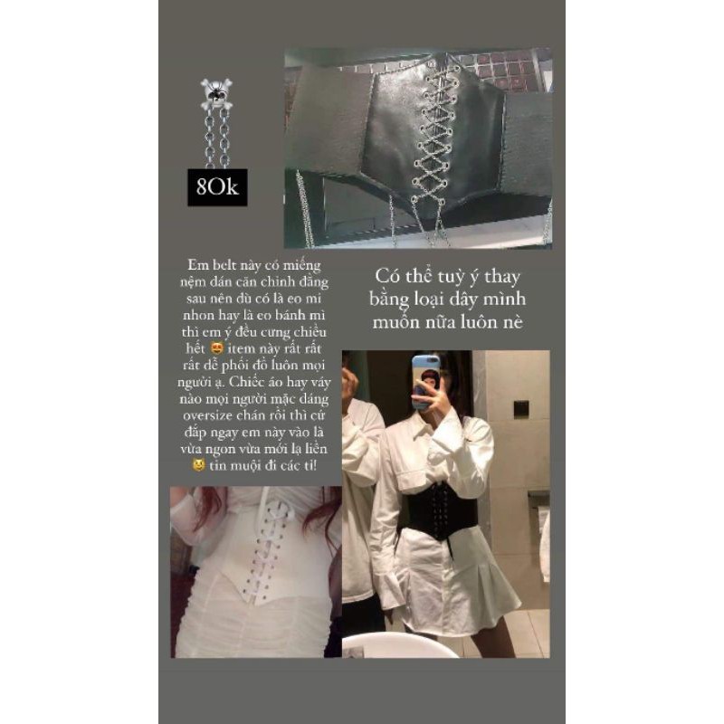 Thắt Eo Nịt Bụng Lưng Bản To / Belt Corset