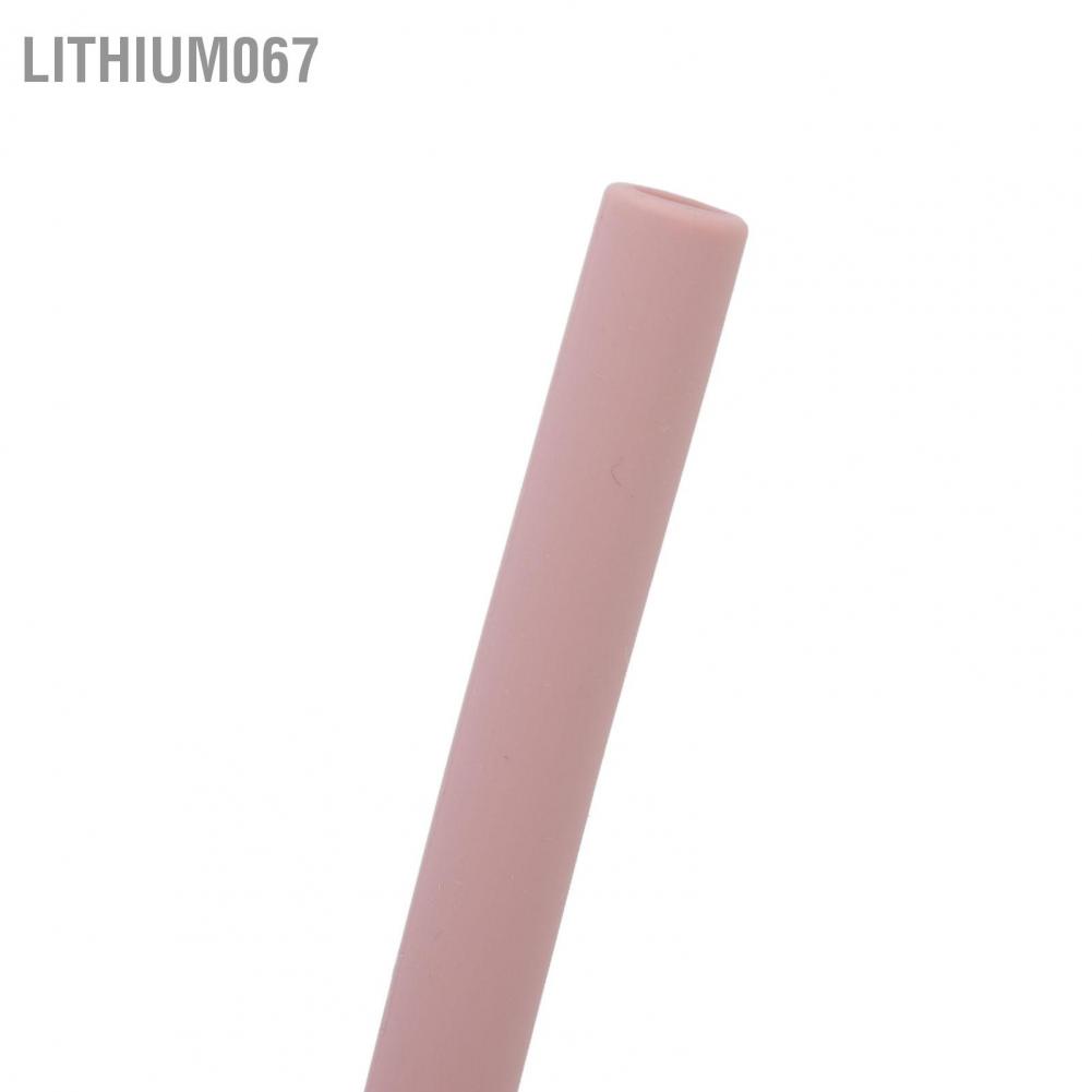Lithium067 Lithium067 Cốc silicone cho bé 210ml BPA Có thể tái sử dụng miễn phí Chống bắn tung tóe rò rỉ Không trượt Tay cầm trẻ mới biết đi đào tạo bằng ống hút
