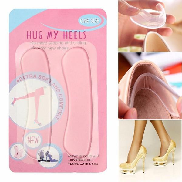 2 Miếng Lót Gót Giày Đi Êm Chân Hug My Heels - Chất Liệu Silicon