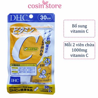 Viên uống DHC Bổ sung Vitamin C Nhật Bản Gói 60 Viên Dùng 30 Ngày